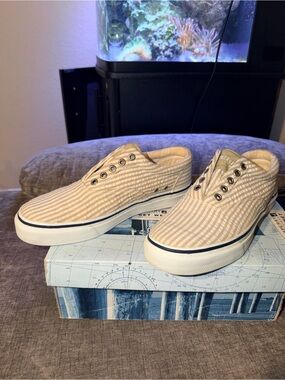 Sperry Top-Sider Striper LL CVO Seersucker Stripe Sneakers Men’s 8.5